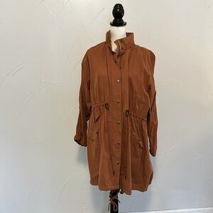 BDG Oversized Rust Trench Parka M